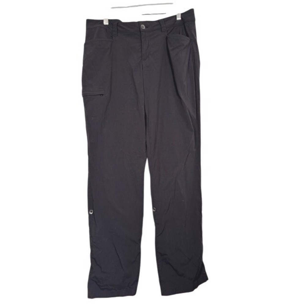 Eddie‎ Bauer Womens Black Cargo Convertible Hiking Pants Size 12
